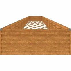 New FinePRICE Istutuslaatikko 1150x100x36 cm corten-teräs