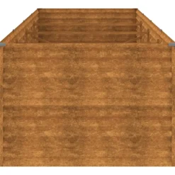 Hot FinePRICE Istutuslaatikko 386x100x69 cm corten-teräs
