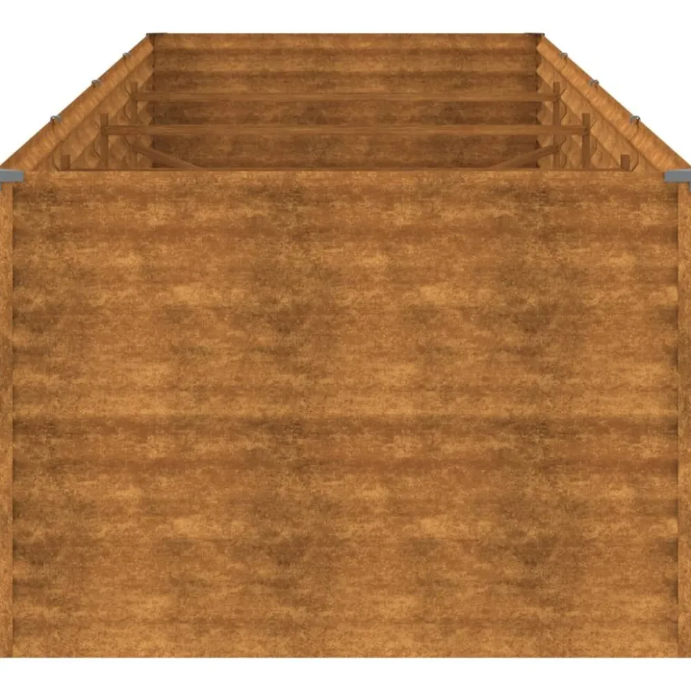 Hot FinePRICE Istutuslaatikko 386x100x69 cm corten-teräs