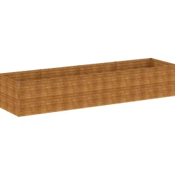 Hot FinePRICE Istutuslaatikko 386x100x69 cm corten-teräs