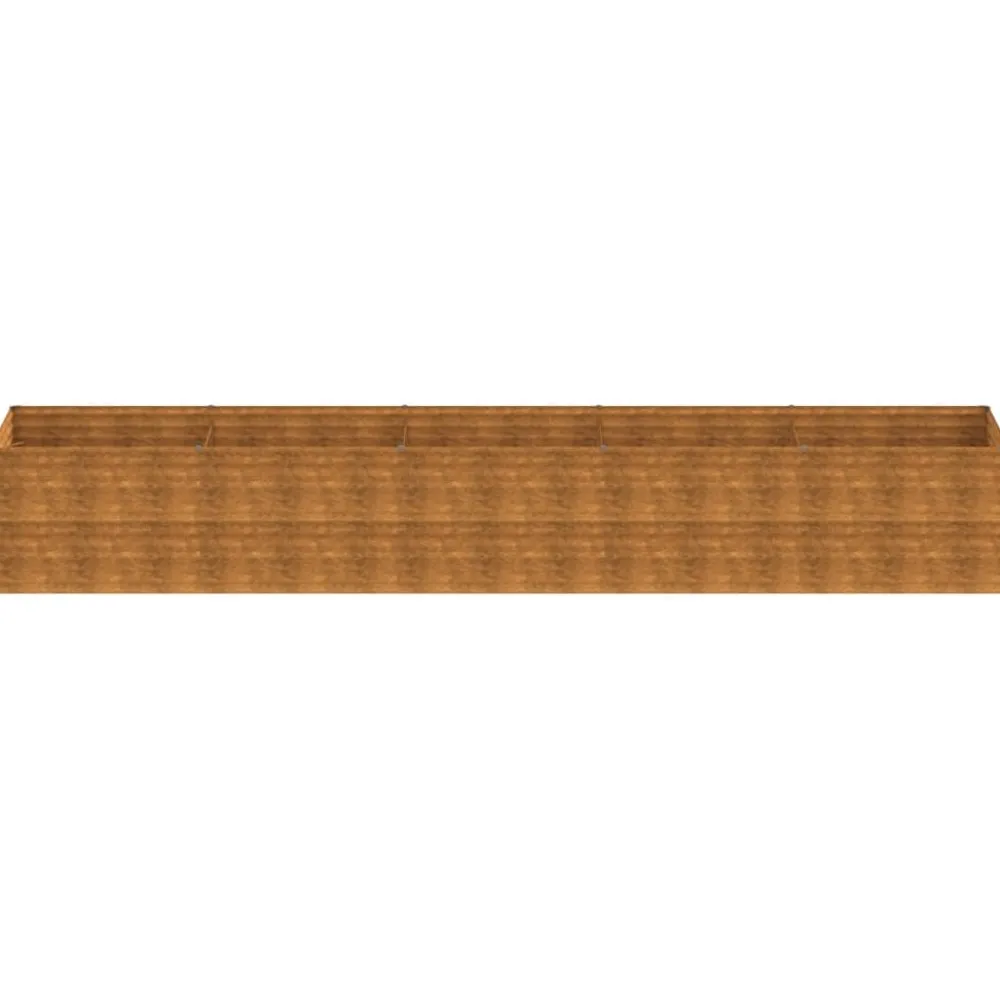 Hot FinePRICE Istutuslaatikko 479x100x69 cm corten-teräs