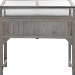 Outlet FinePRICE Jalallinen kasvihuoneellinen istutuslaatikko 110x54x120cm kuusi