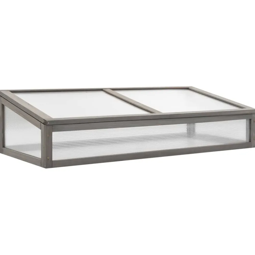 Outlet FinePRICE Jalallinen kasvihuoneellinen istutuslaatikko 110x54x120cm kuusi