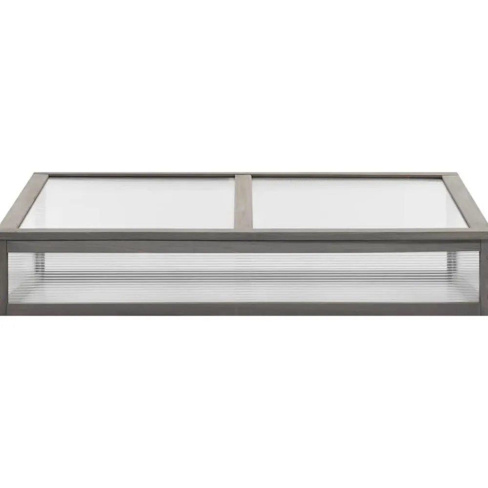 Outlet FinePRICE Jalallinen kasvihuoneellinen istutuslaatikko 110x54x120cm kuusi