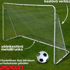 Outlet ProSport Jalkapallomaali Real 240x150cm, 2kpl