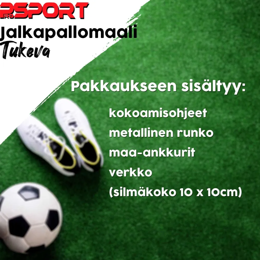 Clearance ProSport Jalkapallomaali , tukeva, 210x150x50cm