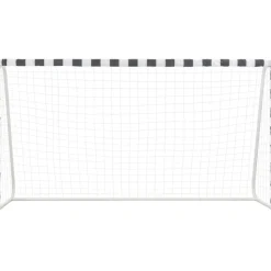 Sale FinePRICE Jalkapallomaali, 300x160x90cm, metalli, musta/valkoinen