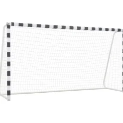 Sale FinePRICE Jalkapallomaali, 300x160x90cm, metalli, musta/valkoinen