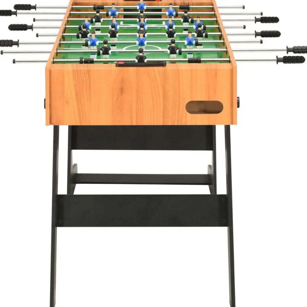 Best FinePRICE Jalkapallopöytä, kokoontaittuva, 121x61x80cm, vaaleanruskea