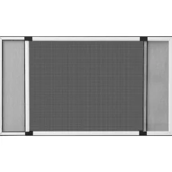 FinePRICE Jatkettava hyönteisverkko ikkunaan valkoinen (75-143)x50 cm