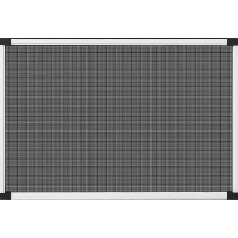 FinePRICE Jatkettava hyönteisverkko ikkunaan valkoinen (75-143)x50 cm