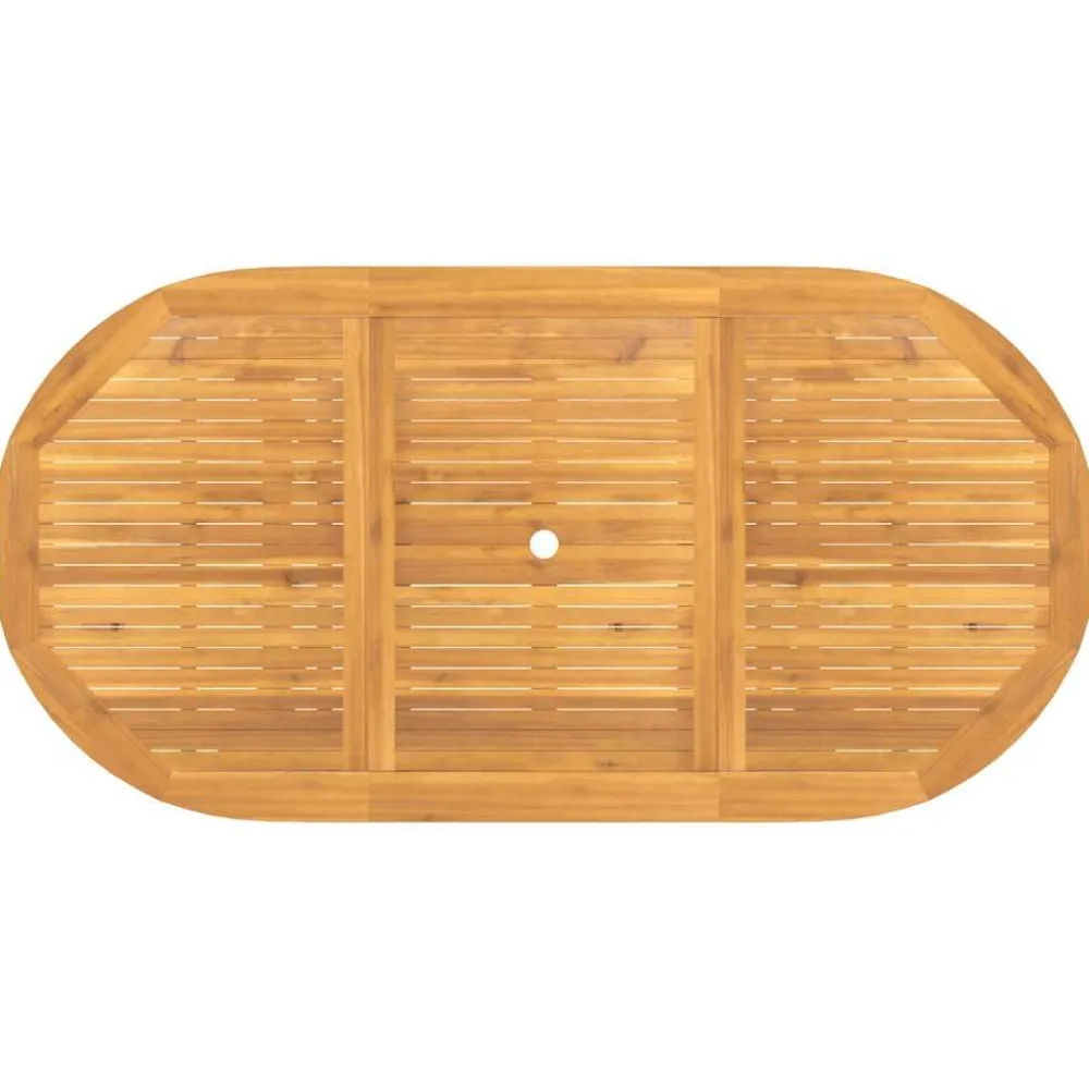 Online FinePRICE Jatkettava puutarhapöytä 110-160x80x75 cm täysi tiikki (63486)