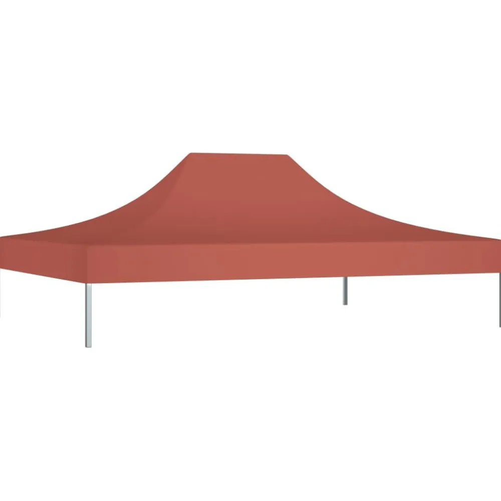 Clearance FinePRICE Juhlateltan katto 4x3 m terrakotta 270 g/m²