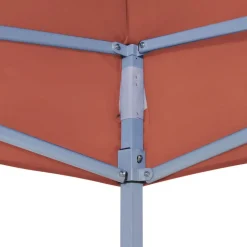 Clearance FinePRICE Juhlateltan katto 4x3 m terrakotta 270 g/m²
