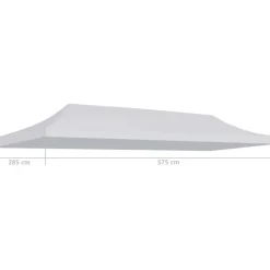 Clearance FinePRICE Juhlateltan katto 3x6 m valkoinen