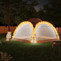 Best FinePRICE Juhlateltta LED ja 4 sivuseinää 3,6x3,6x2,3 m maastokuvio Maastoväri