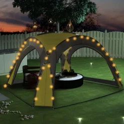 Outlet FinePRICE Juhlateltta led-valoilla ja 4 sivuseinällä 3,6x3,6x2,3 m