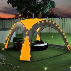 Clearance FinePRICE Juhlateltta led-valoilla & 4 sivuseinällä 3,6x3,6x2,3 m