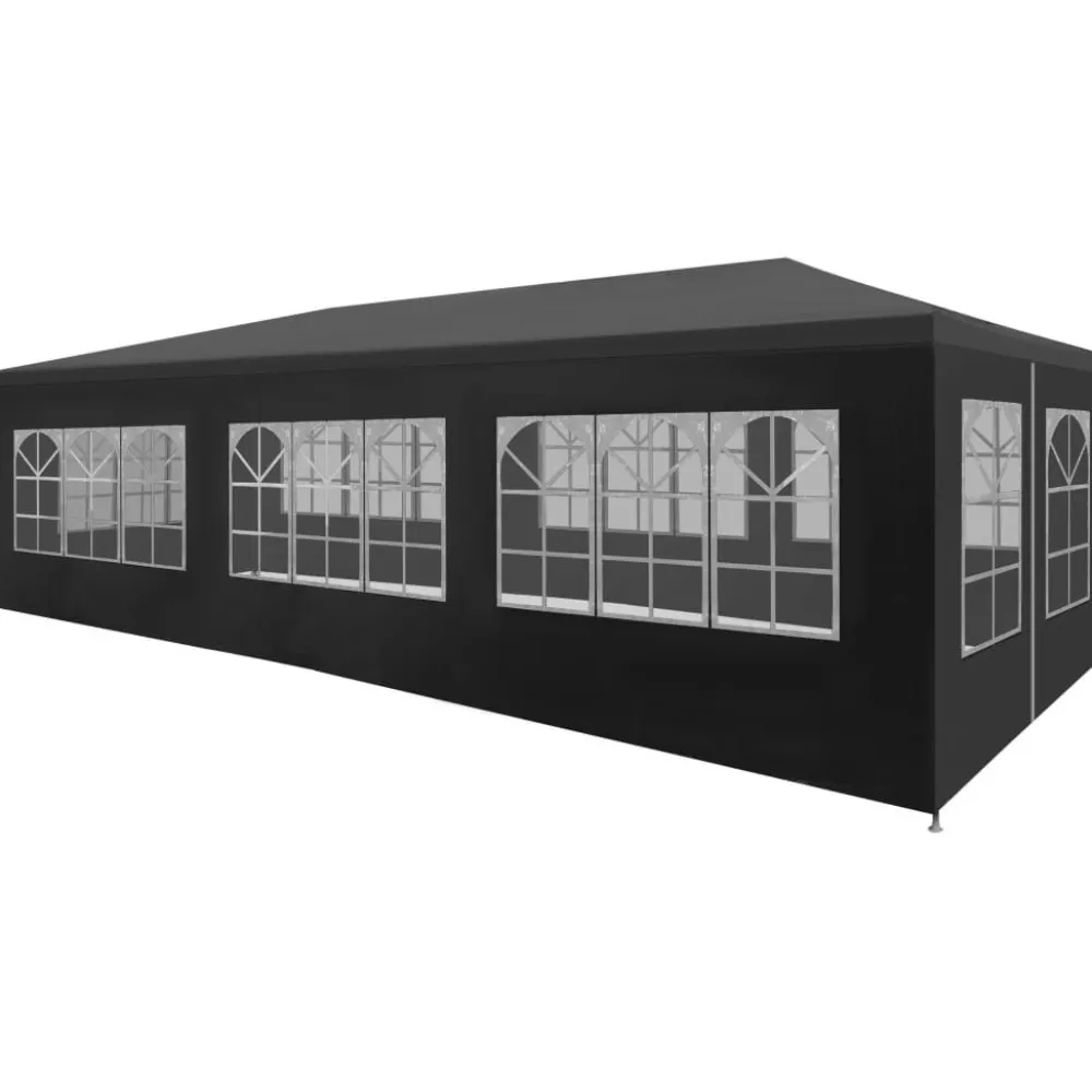 Clearance FinePRICE Juhlateltta seinillä 3x9m antrasiitti