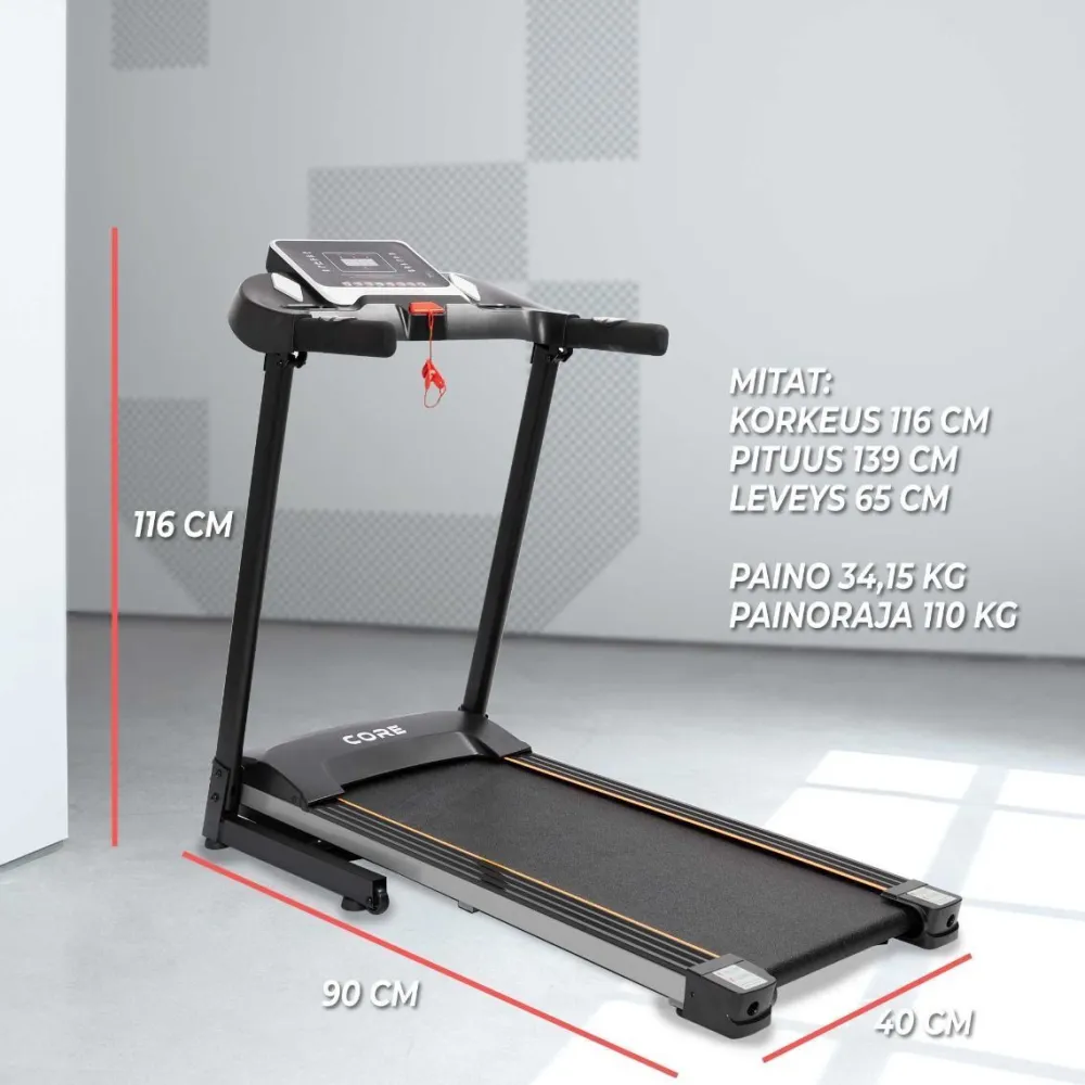 Online Core Juoksumatto V2 12km/h taitettava