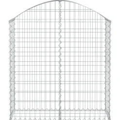Online FinePRICE Kaareva kivikori 100x30x60/80 cm galvanoitu rauta