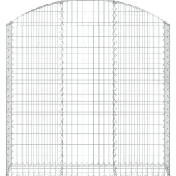Online FinePRICE Kaareva kivikori 100x30x60/80 cm galvanoitu rauta