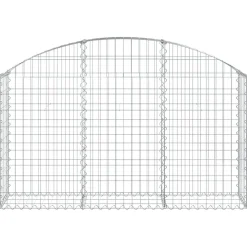 Online FinePRICE Kaareva kivikori 100x30x60/80 cm galvanoitu rauta