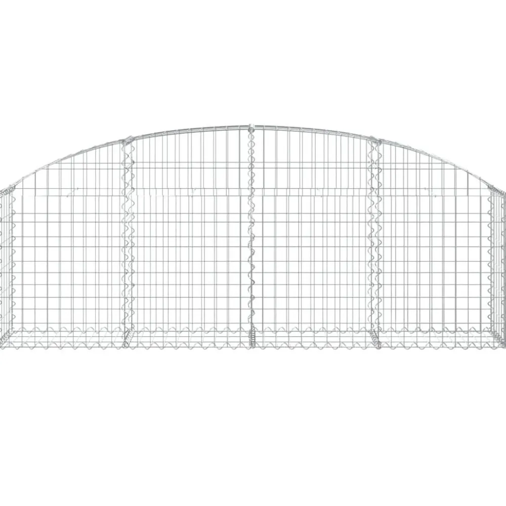 Online FinePRICE Kaareva kivikori 100x30x60/80 cm galvanoitu rauta