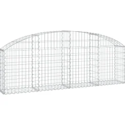 Online FinePRICE Kaareva kivikori 100x30x60/80 cm galvanoitu rauta
