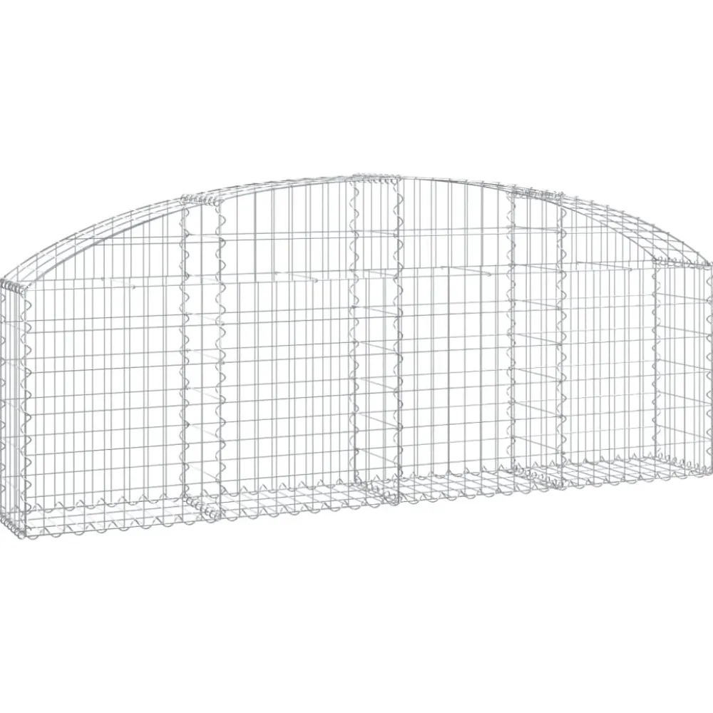 Online FinePRICE Kaareva kivikori 100x30x60/80 cm galvanoitu rauta