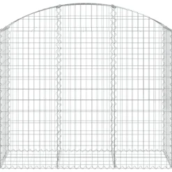 Online FinePRICE Kaareva kivikori 100x30x60/80 cm galvanoitu rauta