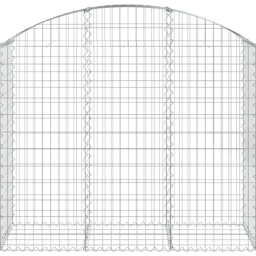 Online FinePRICE Kaareva kivikori 100x30x60/80 cm galvanoitu rauta