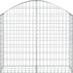 Online FinePRICE Kaareva kivikori 100x30x60/80 cm galvanoitu rauta