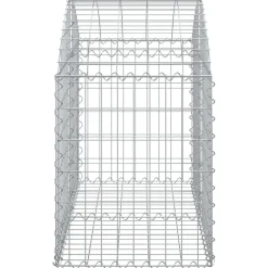 Online FinePRICE Kaareva kivikori 100x30x60/80 cm galvanoitu rauta