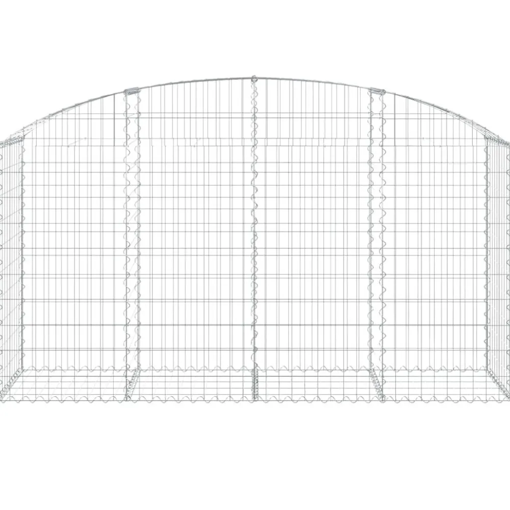 Online FinePRICE Kaareva kivikori 100x30x60/80 cm galvanoitu rauta