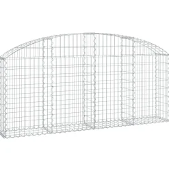 Online FinePRICE Kaareva kivikori 100x30x60/80 cm galvanoitu rauta