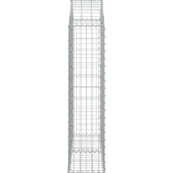 Online FinePRICE Kaareva kivikori 100x30x60/80 cm galvanoitu rauta