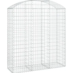 Online FinePRICE Kaareva kivikori 100x30x60/80 cm galvanoitu rauta