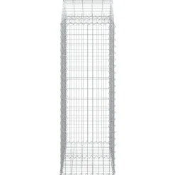 Online FinePRICE Kaareva kivikori 100x30x60/80 cm galvanoitu rauta