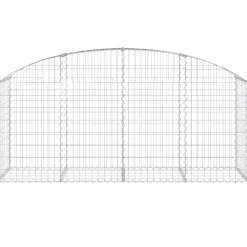 Online FinePRICE Kaareva kivikori 100x30x60/80 cm galvanoitu rauta