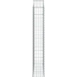 Online FinePRICE Kaareva kivikori 100x30x60/80 cm galvanoitu rauta