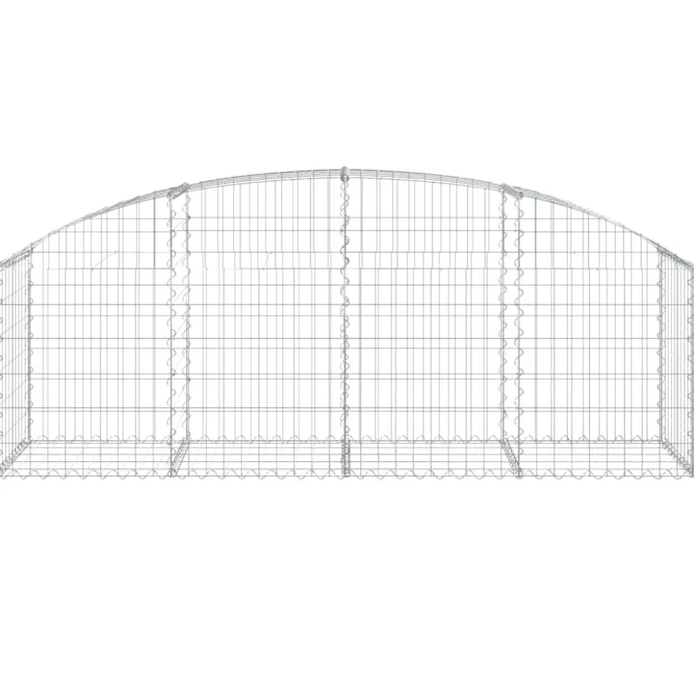 Online FinePRICE Kaareva kivikori 100x30x60/80 cm galvanoitu rauta