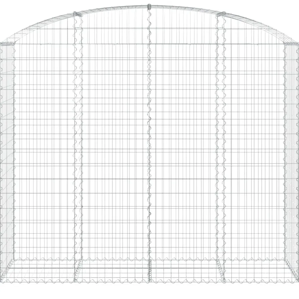 Online FinePRICE Kaareva kivikori 100x30x60/80 cm galvanoitu rauta