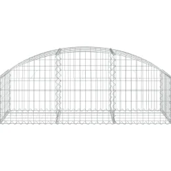 Online FinePRICE Kaareva kivikori 100x30x60/80 cm galvanoitu rauta