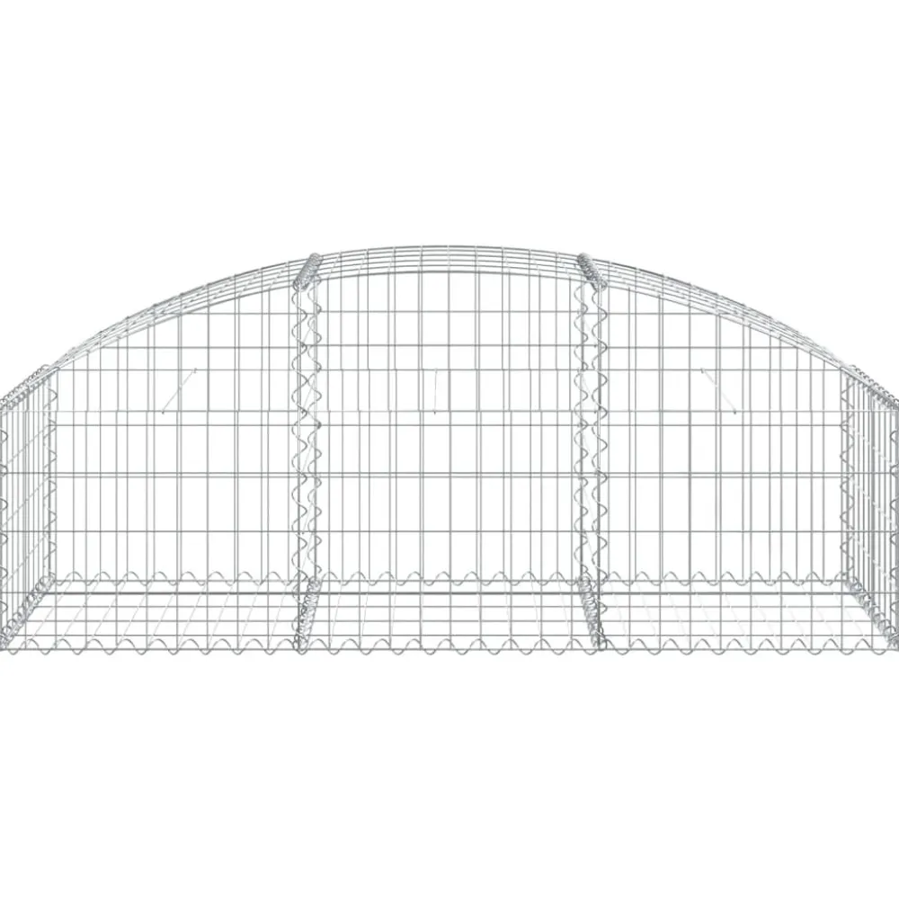 Online FinePRICE Kaareva kivikori 100x30x60/80 cm galvanoitu rauta