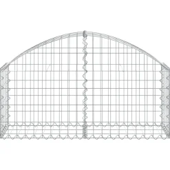 Online FinePRICE Kaareva kivikori 100x30x60/80 cm galvanoitu rauta