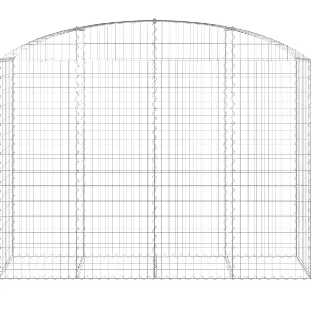 Online FinePRICE Kaareva kivikori 100x30x60/80 cm galvanoitu rauta