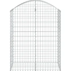 Online FinePRICE Kaareva kivikori 100x30x60/80 cm galvanoitu rauta