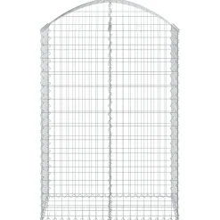 Online FinePRICE Kaareva kivikori 100x30x60/80 cm galvanoitu rauta