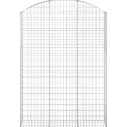 Online FinePRICE Kaareva kivikori 100x30x60/80 cm galvanoitu rauta